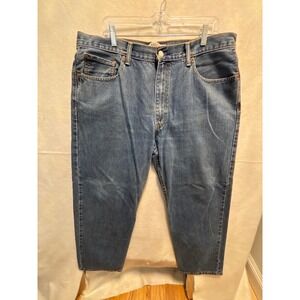 Levi's 550 Relaxed Fit Blue Denim Jeans Mens 38x30